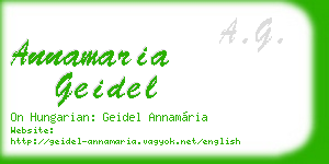 annamaria geidel business card