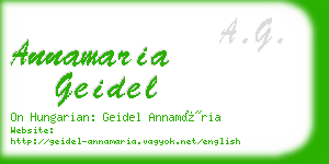 annamaria geidel business card